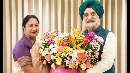 Sandhu will take oath on March 11, officials said. (@gupta_rekha X)