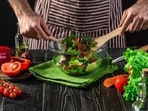 Avoid fried foods, high-fibre salads, and high-sugar foods before a workout as they can cause lethargy, bloating, and energy crashes, Siddhartha Singh explained. (Freepik)