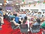 A public hearing was held on Monday at the K West ward office under the Maharashtra (Urban Areas) Protection and Preservation of Trees Act, 1975 (Raju Shinde/HT Photo)