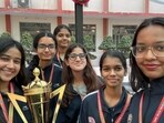 L-R: Tanishka Kotia, Anishka Vikram, Surbhi, Radhika Sharma, Varshita Jain, Ishvi Aggrawal
