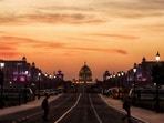 Gram it: Spring in Delhi often lends its colours to the city's landscape. Here's a view of the Rashtrapati Bhavan under an orange hued sunset sky. Gram it: Spring in Delhi often lends its colours to the city's landscape. Here's a view of the Rashtrapati Bhavan under an orange hued sunset sky.
