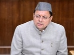 Uttarakhand chief minister Pushkar Singh Dhami addresses a press conference on the state budget for the financial year 2026–27.