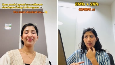 Snippets from the video shared by the techie. (Instagram/@nikkita_yadv) Snippets from the video shared by the techie. (Instagram/@nikkita_yadv)