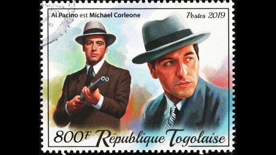 Al Pacino as Michael Corleone on a postage stamp (Shutterstock)