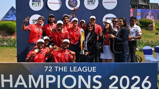 Rajasthan Royals, winners of the inaugural 72 The League. (DP World PGTI)