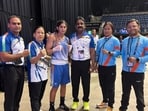 Boxer Neeraj Phogat (third from left) is among those who’ll likely be affected by BFI’s new clause. (BFI)