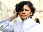 Zendaya looks ethereal in the white bridal-gown inspired dress. 