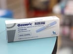 A box of Ozempic made by Novo Nordisk is seen at a pharmacy