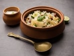 Sabudana khichdi with peanuts