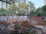 Locals said a composting facility built earlier by the RWA was sealed by DTCP in 2024, raising questions over fresh construction on the same ground. (HT)