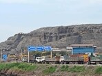 The Bhalswa landfill, as seen in September 2025. (HT Archive)