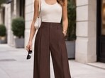 High-waisted pants work for office, brunch dates and casual outings(Pinterest)