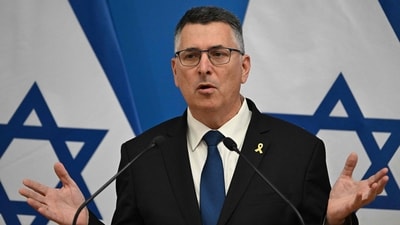 Israel's Foreign Minister Gideon Saar said that the Iranian regime's recent actions underscore that its aggression constitutes a direct threat not only to Israel, but to regional and international peace. (Reuters file)