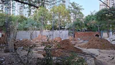 Locals said a composting facility built earlier by the RWA was sealed by DTCP in 2024, raising questions over fresh construction on the same ground. (HT) Locals said a composting facility built earlier by the RWA was sealed by DTCP in 2024, raising questions over fresh construction on the same ground. (HT)