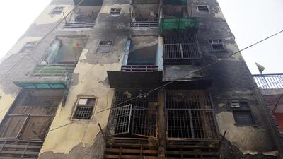 Police said since none of the affected families filed a complaint, they registered an FIR on March 8 against unidentified persons under sections 287 (negligent conduct with respect to fire), 324(4) (mischief), and 106(1) (causing death by negligence) of the Bharatiya Nyaya Sanhita (BNS) at Khoda police station. (HT Photo)