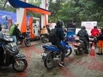 Petrol prices varied across India, with Andaman and Nicobar Islands at  <span class='webrupee'>₹</span>82.46 per litre and Andhra Pradesh at  <span class='webrupee'>₹</span>108.97. (Photo by Sunil Ghosh / Hindustan Times) 