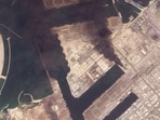 Dubai Abu Dhabi news LIVE: This image provided by Planet Labs PBC shows the Jebel Ali Port in Dubai, United Arab Emirates.