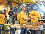 Commercial establishments like the popular eatery at Bhendi Bazar, Shabbir’s Tawakkal Sweets, have been hit hard (Raju Shinde/ht pHOTO)