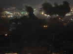 Smoke rises after Israeli strikes following an escalation between Hezbollah and Israel amid the U.S.-Israeli conflict with Iran, in Beirut's southern suburbs, Lebanon, March 12, 2026. REUTERS/Khalil Ashawi