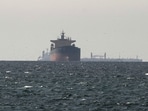 Tankers sail in the Gulf, near the Strait of Hormuz, as seen from northern Ras al-Khaimah, near the border with Oman’s Musandam governance, amid the U.S.-Israeli conflict with Iran, in United Arab Emirates, March 11, 2026. REUTERS/Stringer