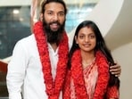 Monalisa, who went viral on social media during the Kumbh Mela, married her partner, Farman Khan, at a temple in Thiruvananthapuram, Kerala.