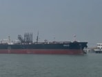 The Liberia-flagged Shenlong Suezmax oil tanker, carrying Saudi crude and captained by an Indian, berthed at the Mumbai Port on Wednesday evening.
