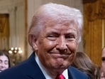 President Donald Trump at a women's history month event in the East Room of the White House March 12.