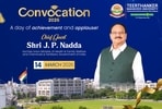On March 14, 2026, Teerthanker Mahaveer University will host its Convocation, featuring Chief Guest Jagat Prakash Nadda.