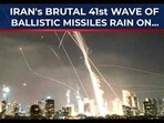 Iran launches 41st wave of ‘True Promise’; Palmachim, Ovda airbases targeted Iran launches 41st wave of ‘True Promise’; Palmachim, Ovda airbases targeted