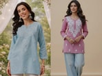 Chikankari kurtis to welcome summer in style(Pinterest)