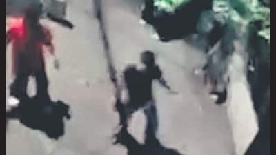 A CCTV grab of a few accused. (HT Photo)