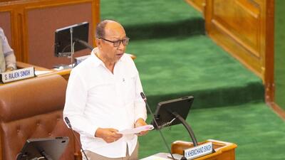 Manipur CM Singh told the state assembly that the state police have registered a case. (@YKhemchandSingh) Manipur CM Singh told the state assembly that the state police have registered a case. (@YKhemchandSingh)