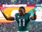 A.J. Brown #11 of the Philadelphia Eagles pumps up the crowd before the NFC Wild Card Playoff game against the San Francisco 49ers A.J. Brown #11 of the Philadelphia Eagles pumps up the crowd before the NFC Wild Card Playoff game against the San Francisco 49ers