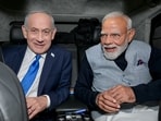 India's PM Narendra Modi with Israel's Benjamin Netanyahu in a car during his visit to Israel in February. India's PM Narendra Modi with Israel's Benjamin Netanyahu in a car during his visit to Israel in February.