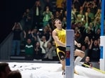 Armand Duplantis broke the pole vault world record on Thursday