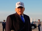 President Donald Trump speaks to reporters before he boards Air Force One, Friday