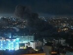 Smoke rises from the site of an Israeli airstrike that targeted Beirut's southern suburbs Al-Jamous neighbourhood on March 6, 2026. (Photo by FADEL itani / AFP)