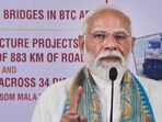 PM Modi, who began a two-day-visit to the state on Friday, was addressing a public meeting in Kokrajhar virtually. (PTI photo)