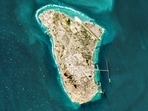 This handout image taken by the European Space Agency (ESA) captured by the Copernicus Sentinel-2 satellite shows a view of Iran's Kharg Island, which hosts the country's main crude export terminal and is responsible for the overwhelming majority of its oil shipments to the world.