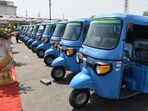 The state government is also working to introduce electric auto rickshaws in the future, officials said. (HT Archives)