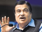 Union minister Nitin Gadkari presented a detailed status report on the four-lane project, including financial allocation, physical progress and reasons for delays. (HT Photo) Union minister Nitin Gadkari presented a detailed status report on the four-lane project, including financial allocation, physical progress and reasons for delays. (HT Photo)