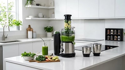 A versatile kitchen appliance that makes blending, grinding and juicing easier. A versatile kitchen appliance that makes blending, grinding and juicing easier.