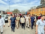 During the visit, Kataria observed shortcomings in the management and upkeep of the market. (HT Photo)