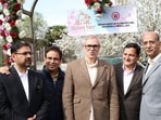 J&K CM also inaugurated an online ticketing portal (e-ticketing system) for gardens across Jammu and Kashmir, aimed at simplifying the ticketing process and improving visitor convenience. (Waseem Andrabi/HT)