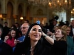 Laura Loomer attends a ceremony. 
