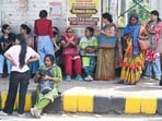  Women in waiting for " SAHELI PINK SMART CARD" distribution counter at Kashmere Gate DTC Gate Pass Section , in New Delhi, India, on Wednesday, March 11, 2026. 