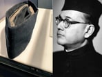 The cap belongs to Subhas Chandra Bose, leader of the Indian National Army and one of the main faces of India's freedom movement against British colonial raj. 