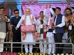 Addressing a gathering while inaugurating the Pragjyotishpur Medical College and Hospital (PMCH) in Guwahati, Shah alleged that “Assam’s healthcare was in shambles 10 years ago as Congress worked only for the financial health of its leaders’ families”. (Abdul Sajid)