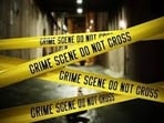 Four accused in a murder case were produced before the judicial magistrate first class (JIMC) amid tight security. (HT Photo)
