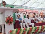 Jayant Chaudhary, Union minister of state, addressing a rally in Deoria on March 15. (Sourced)